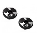 DBK Special Parts (Ducabike) Tri Blade Contrast Cut Billet Main Frame Caps for the Ducati Diavel V4 DBK Special Parts (Ducabike) Tri Blade Contrast Cut Billet Main Frame Caps for the Ducati Diavel V4